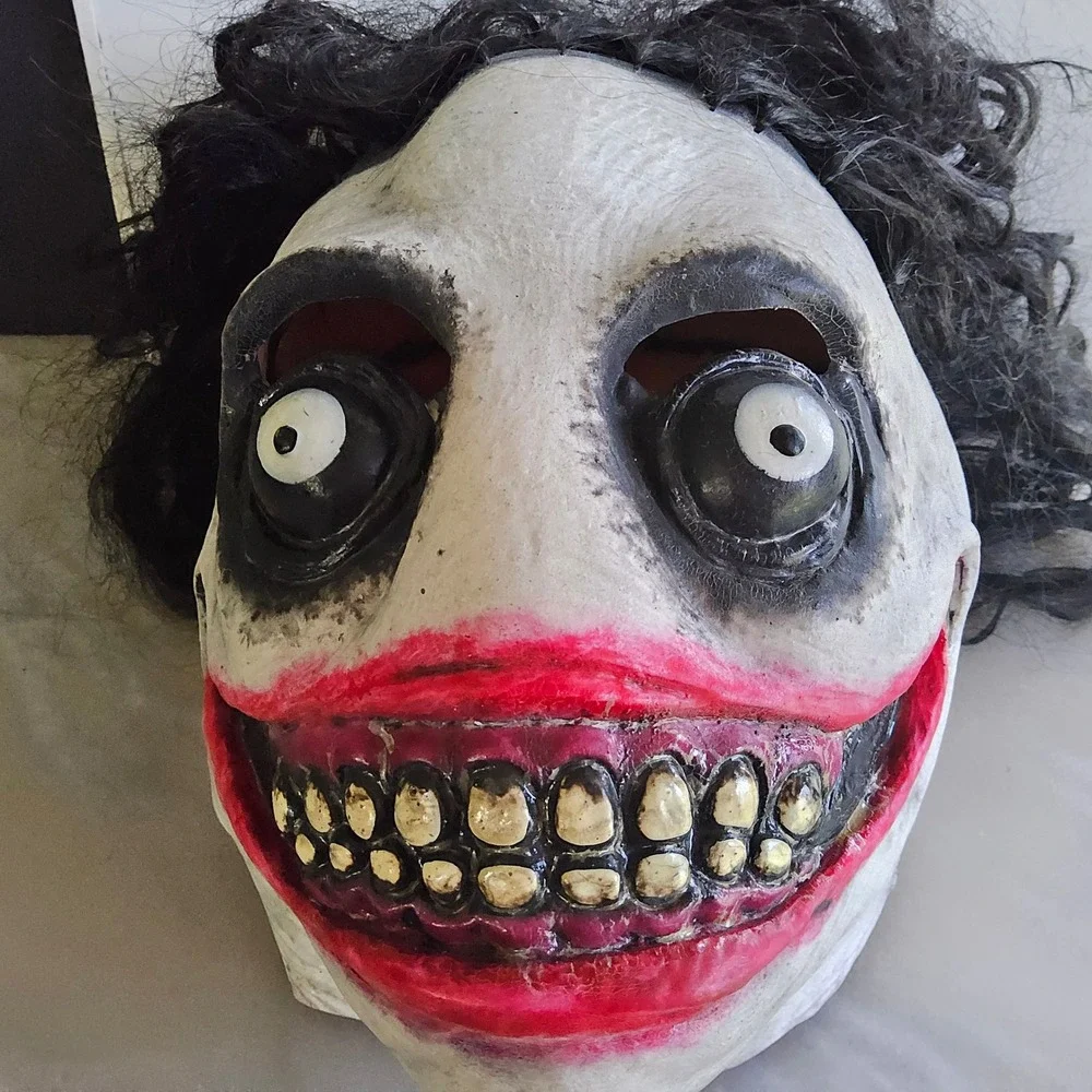 Jeff‎ the Killer Mask Creepy Horror Halloween Costume Mask with Hair